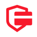 A bold red shield icon with a stylized letter G and a horizontal line crossing the middle, representing the IPTV FRENCH brand, on a white background.